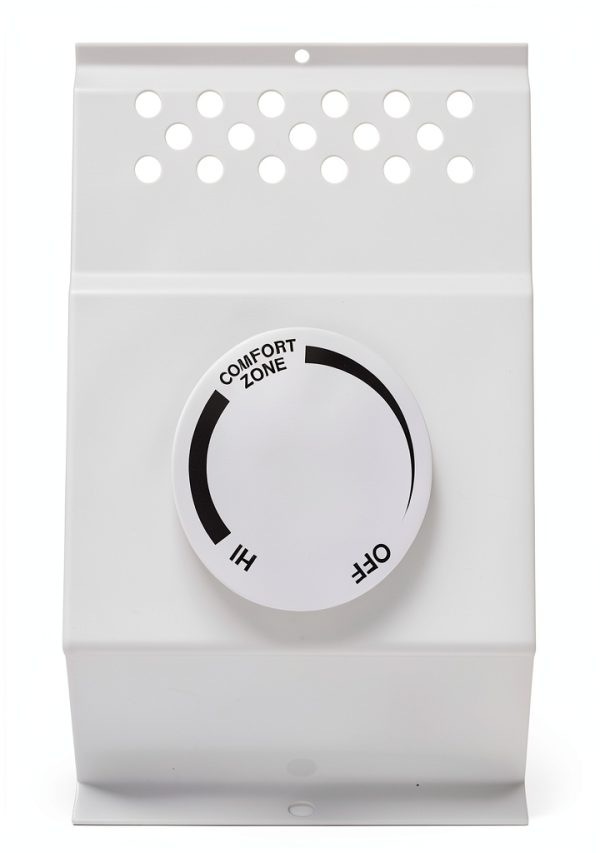 Cadet F Series Double Pole Built-In Baseboard Thermostat (Model: BTF2W, Part: 08734), 22 Amp, 120/208/240 Volt, White-0